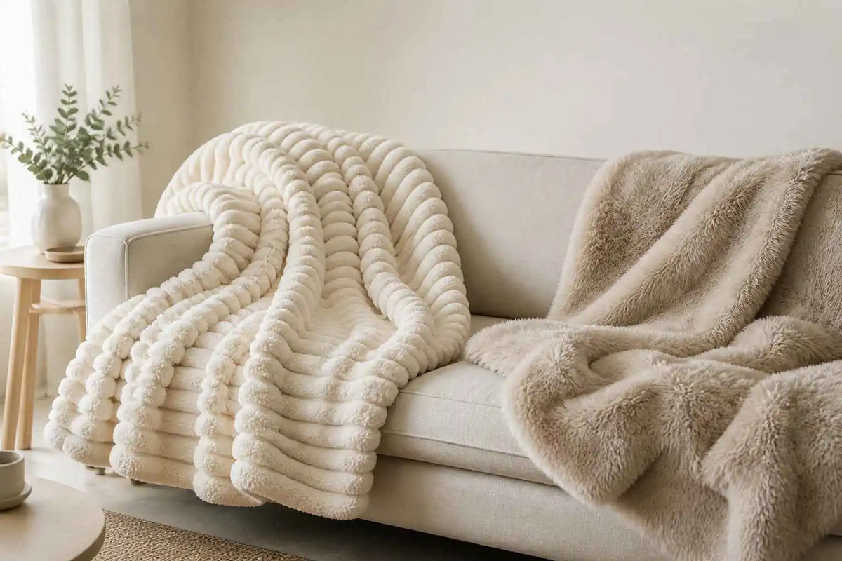 Faux Fur vs Knit Throw Blanket: Which One Keeps You Warmer?