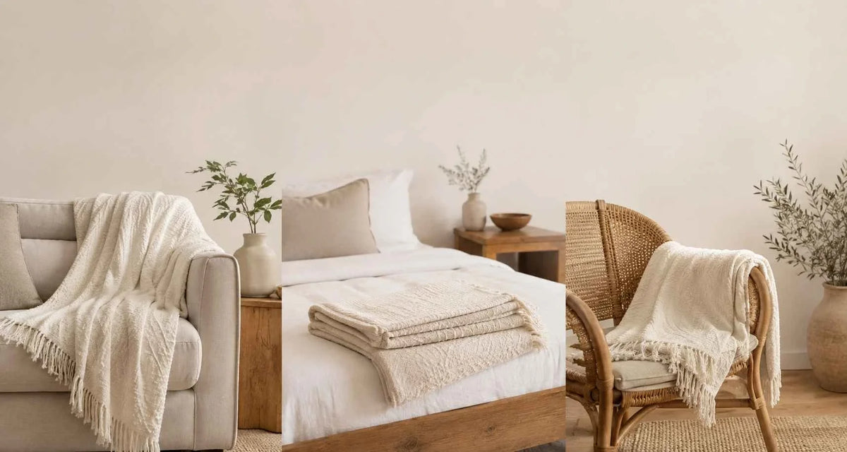 How to Choose a Throw Blanket : Sofa, Bed and Reading Chair !