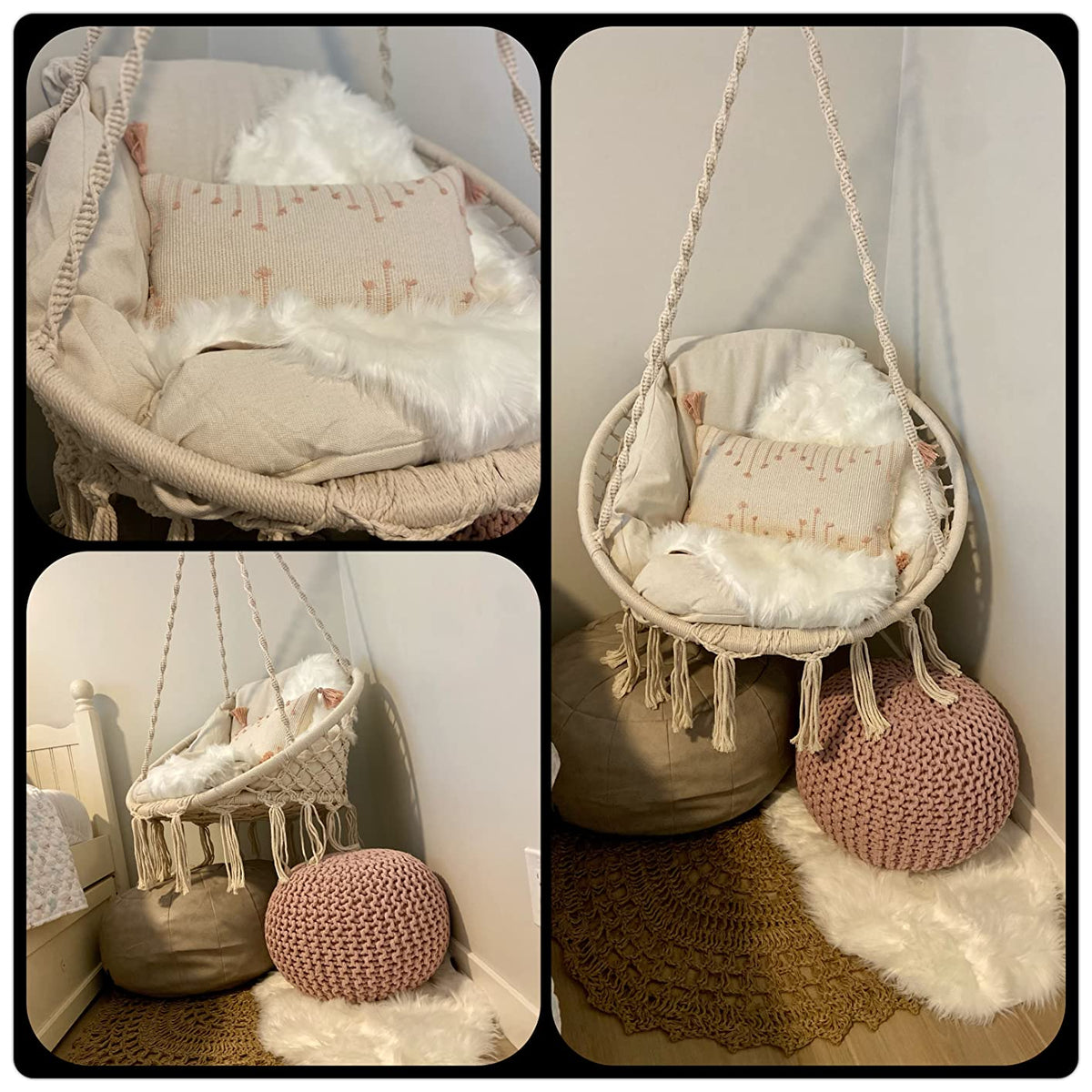 UGC customer photo showing the Hammora Cocoon Chair