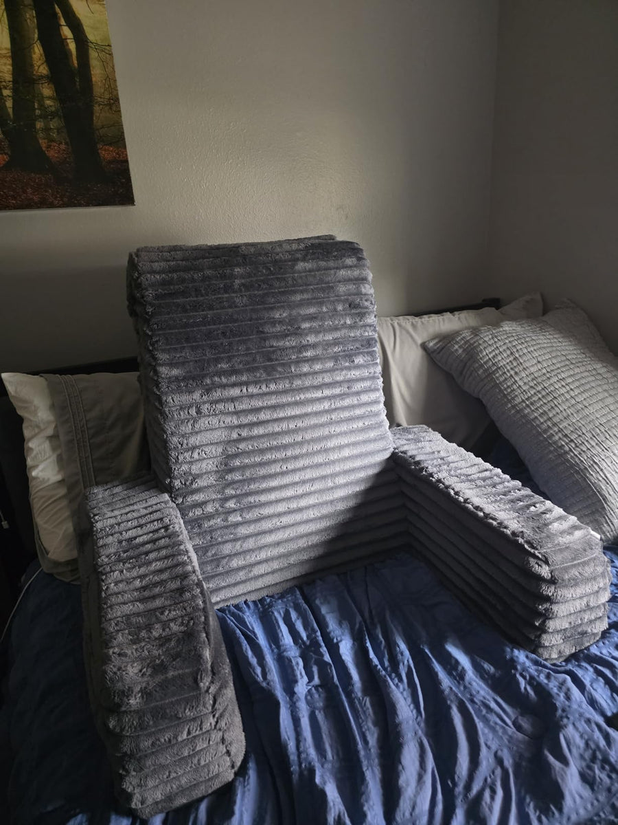 Hammora Cloud XL Reading Pillow in a real home