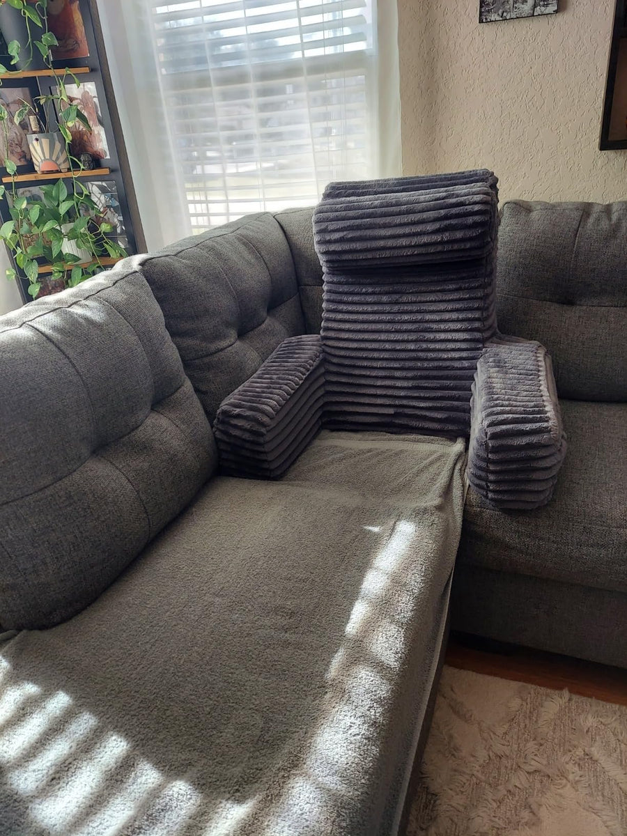 Hammora Cloud XL Reading Pillow in a real home