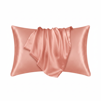 Coral silk pillowcase product image