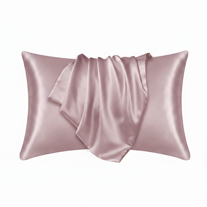 Dusty pink silk pillowcase product image
