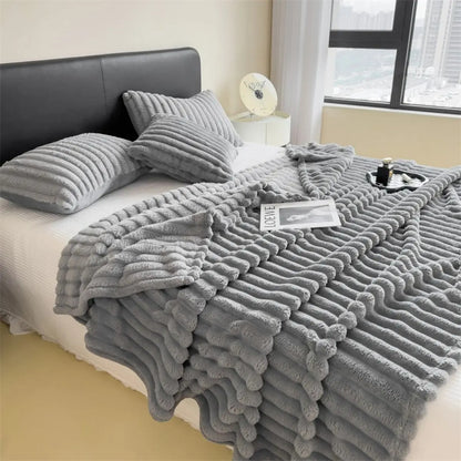 The Cloud-Ribbed Throw Blanket