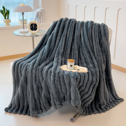The Cloud-Ribbed Throw Blanket