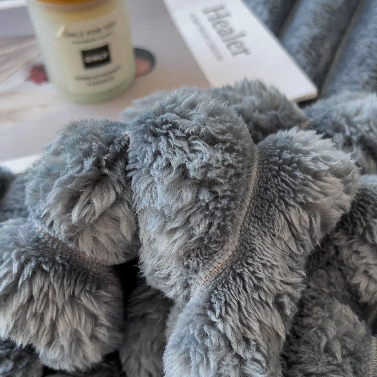 The Cloud-Ribbed Throw Blanket