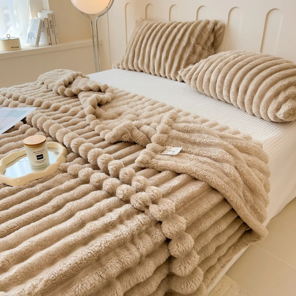 The Cloud-Ribbed Throw Blanket