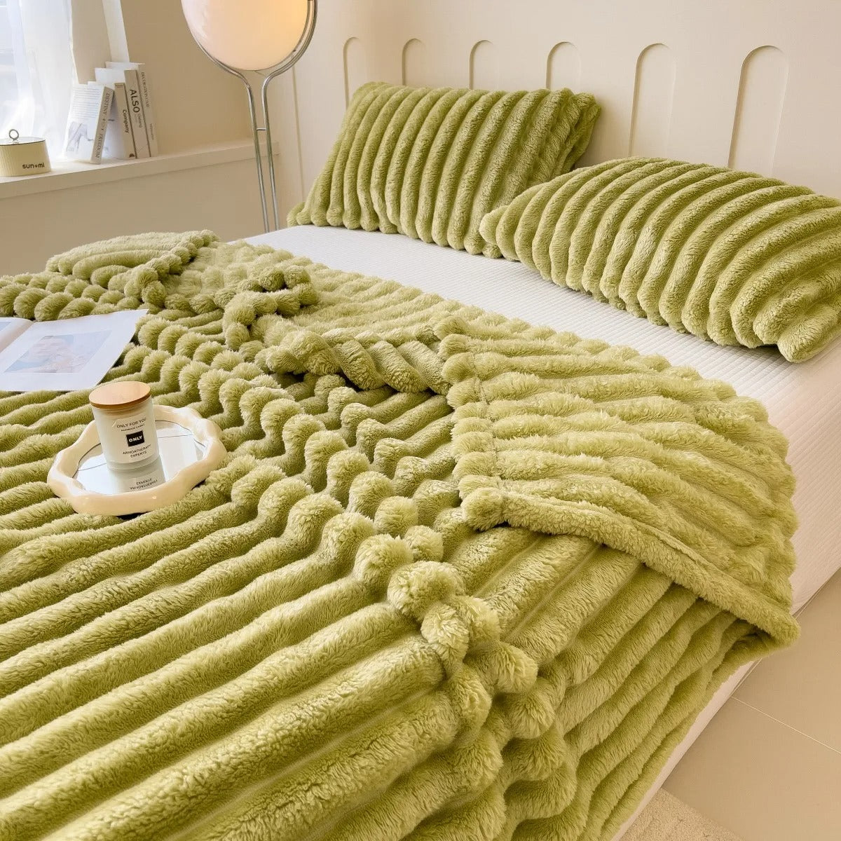 The Cloud-Ribbed Throw Blanket