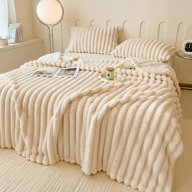 The Cloud-Ribbed Throw Blanket
